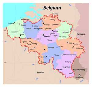 Map of Belgium's largest cities, tips for traveling in Belgium